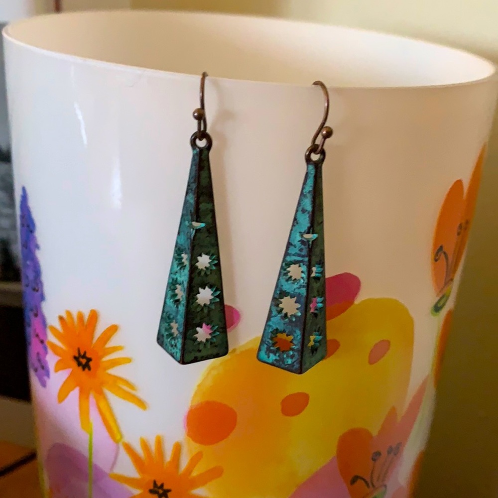 Teal Earrings
